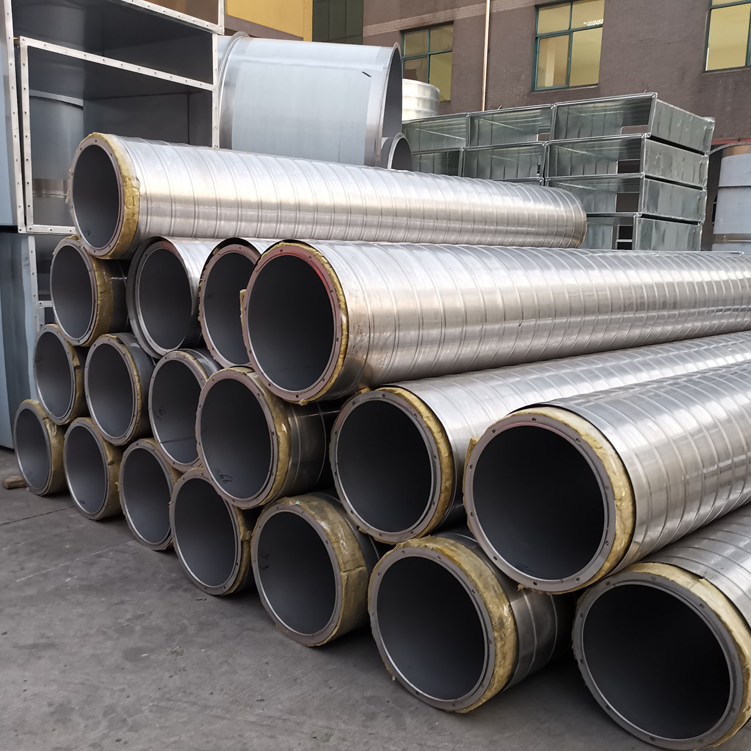 雙層保溫螺旋風管 碳鋼焊接風管